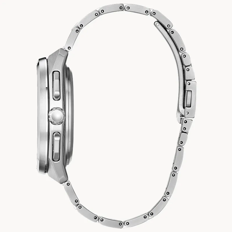 Satellite Wave F900 Men s Eco Drive Steel Calendar Date Watch CITIZEN